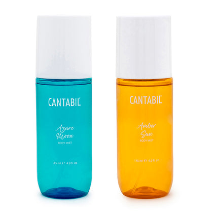 Unisex Azure Moon & Amber Sun Long Lasting Body Mist | 2x145ml