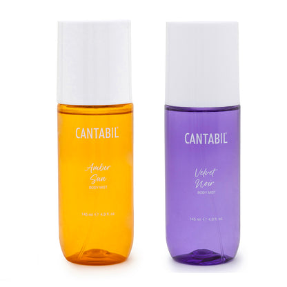 Unisex Velvet Noir & Amber Sun Long Lasting Body Mist | 2x145ml