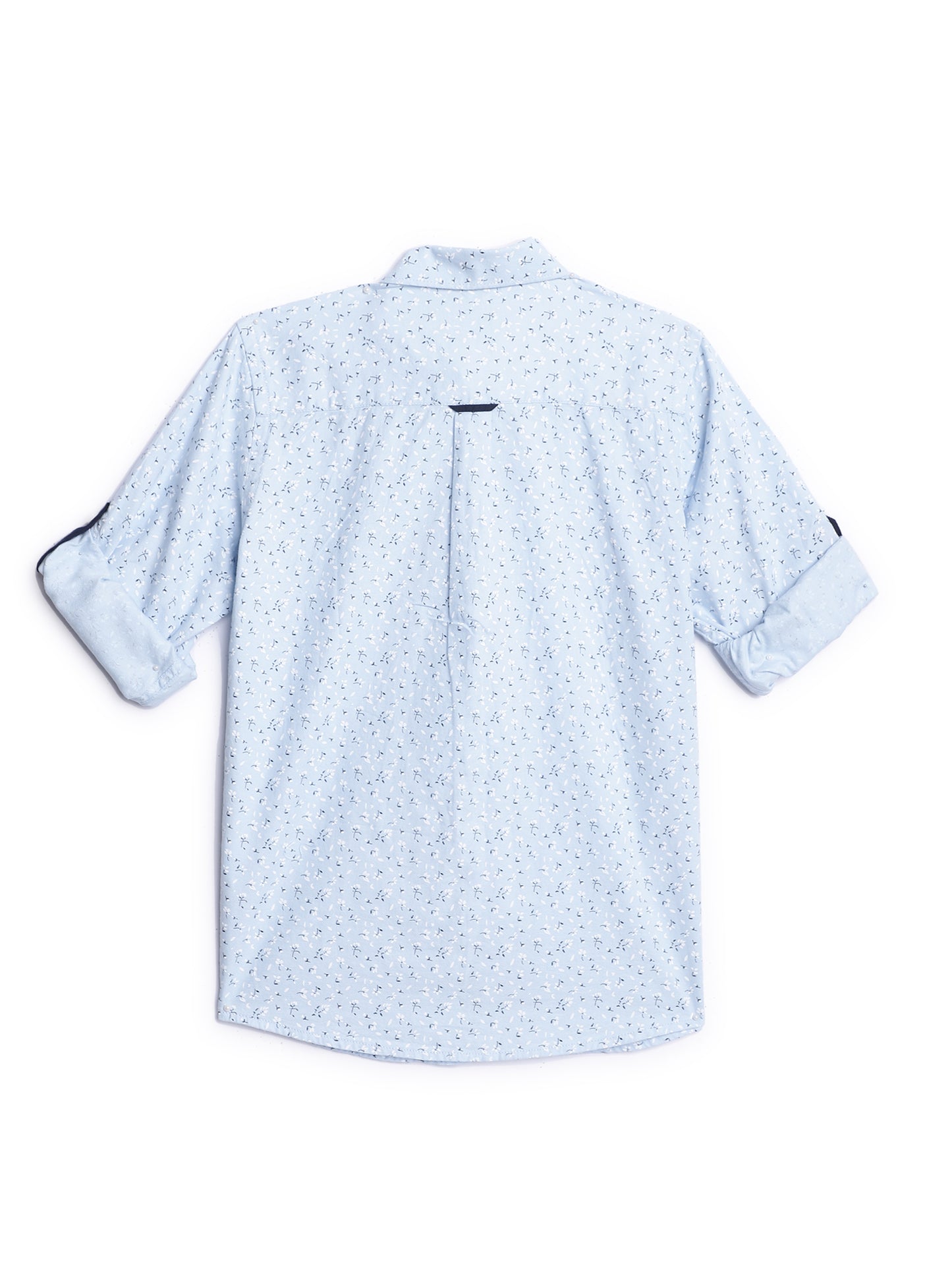 Cantabil Boys Light Blue Printed Shirt (7138053783691)