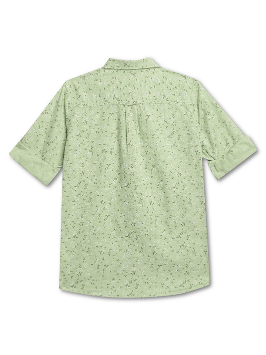 Cantabil Boys Printed Green Shirt (7135782437003)