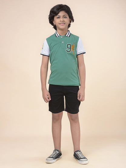 Casual Shorts for Boys l Breathable & Soft with Color Fastness Regular Fit Poly Cotton Fabric Drawstring Closure Solid Pattern