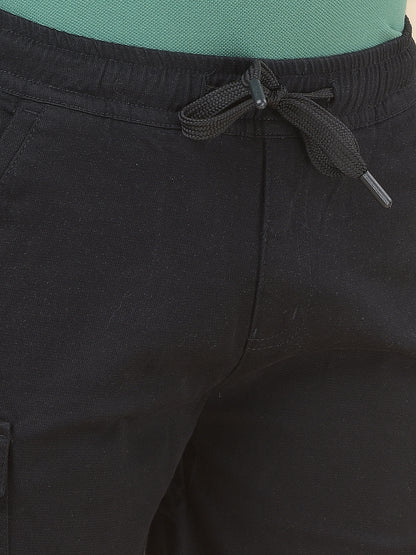 Casual Shorts for Boys l Breathable & Soft with Color Fastness Regular Fit Poly Cotton Fabric Drawstring Closure Solid Pattern