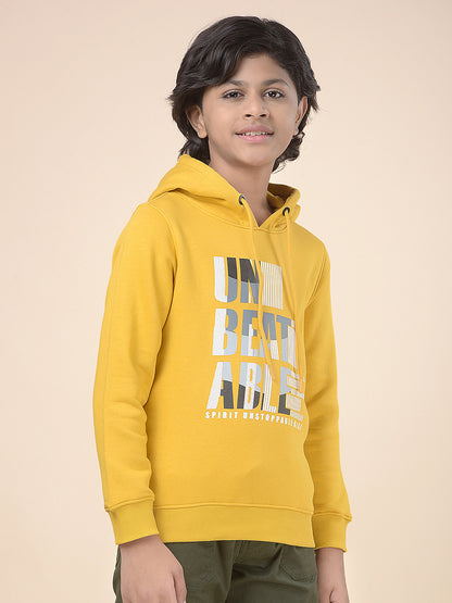 Casual Sweatshirt for Boys l Breathable & Soft with Color Fastness Regular Fit Hooded Neck Fleece Fabric Printed Pattern