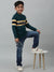 Cantabil Boys Green Printed Round Neck Sweater For Winter
