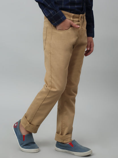 Boys Casual Beige Pants