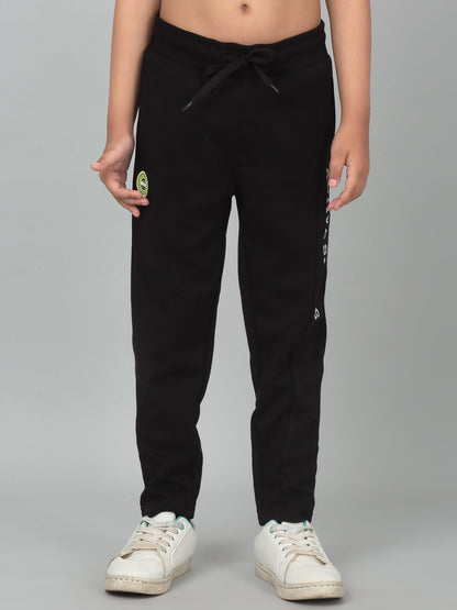 Boys Casual Black Track Pants