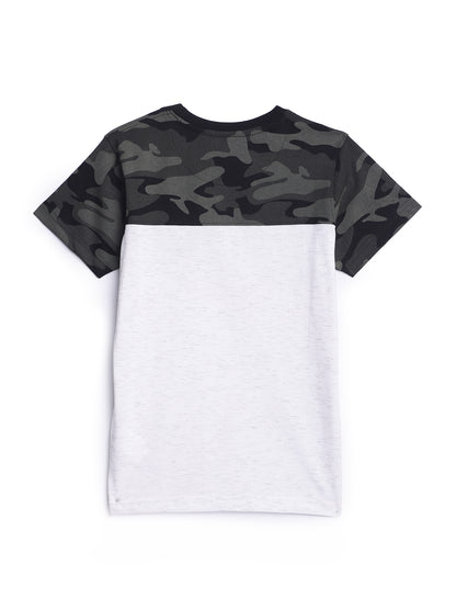 Cantabil Boys Olive Round Neck T-Shirt (7144403796107)