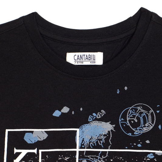 Cantabil Boys Black T-Shirt (7134085382283)