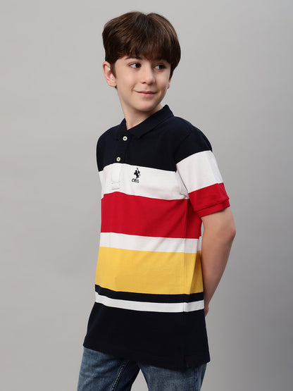 Boy's Multi Color Block T-Shirt