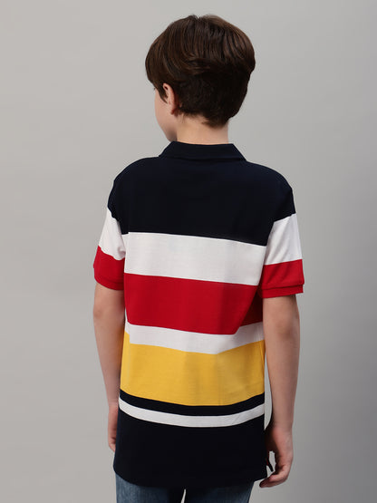 Boy's Multi Color Block T-Shirt