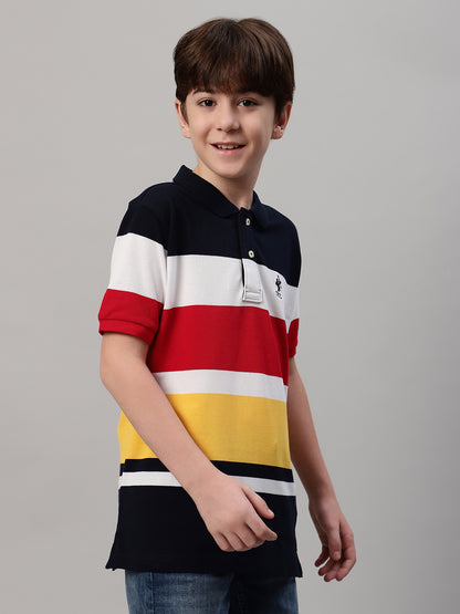 Boy's Multi Color Block T-Shirt