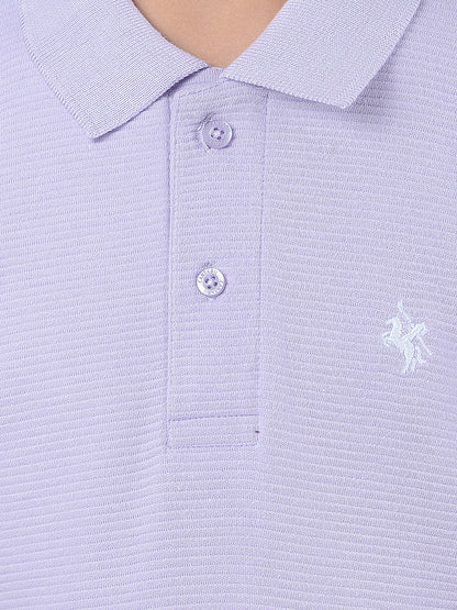 Casual T-Shirt for Boys l Breathable & Soft with Color Fastness Regular Fit Polo Neck Poly Cotton Fabric Solid Pattern