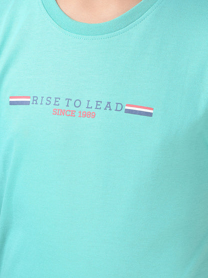 Casual T-Shirt for Boys l Breathable & Soft with Color Fastness Regular Fit Round Neck Poly Cotton Fabric Printed Pattern