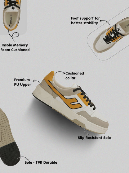 Men's Multicolor Colorblock Casual Sneakers Shoes