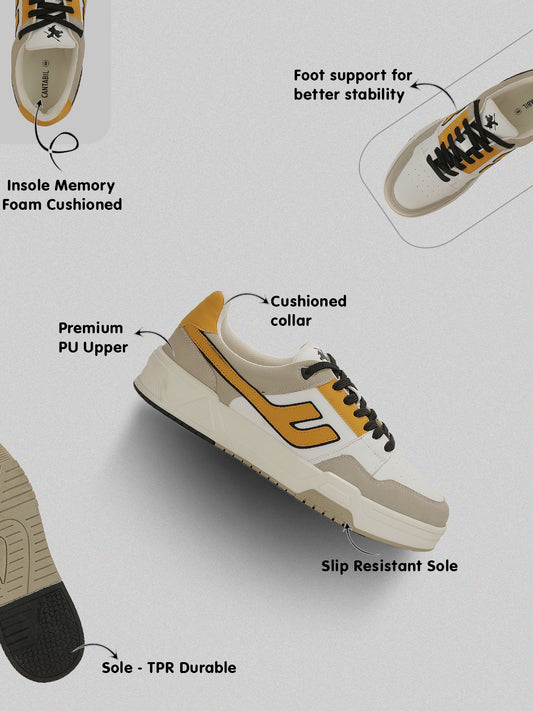 Men's Multicolor Colorblock Casual Sneakers Shoes