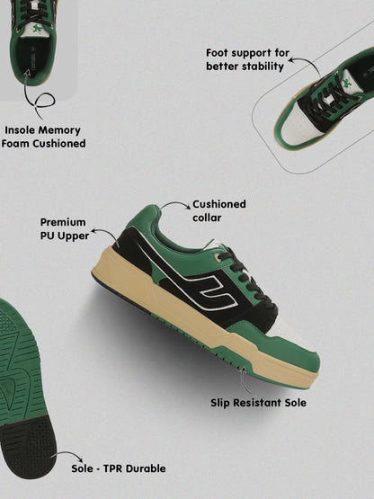 Men's Multicolor Colorblock Casual Sneakers Shoes