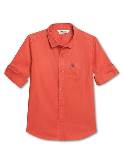 Cantabil Boys Orange Shirt (7135785549963)