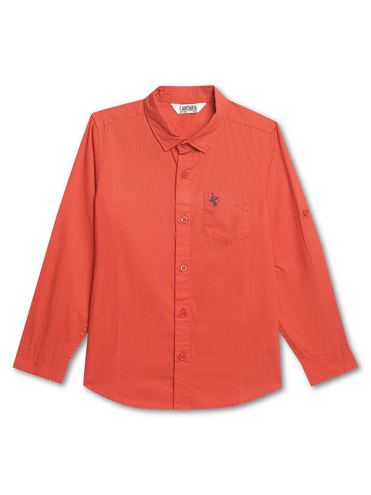 Cantabil Boys Orange Shirt (7135785549963)