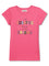 Cantabil Girls Pink Round Neck Printed T-Shirt (7135806685323)