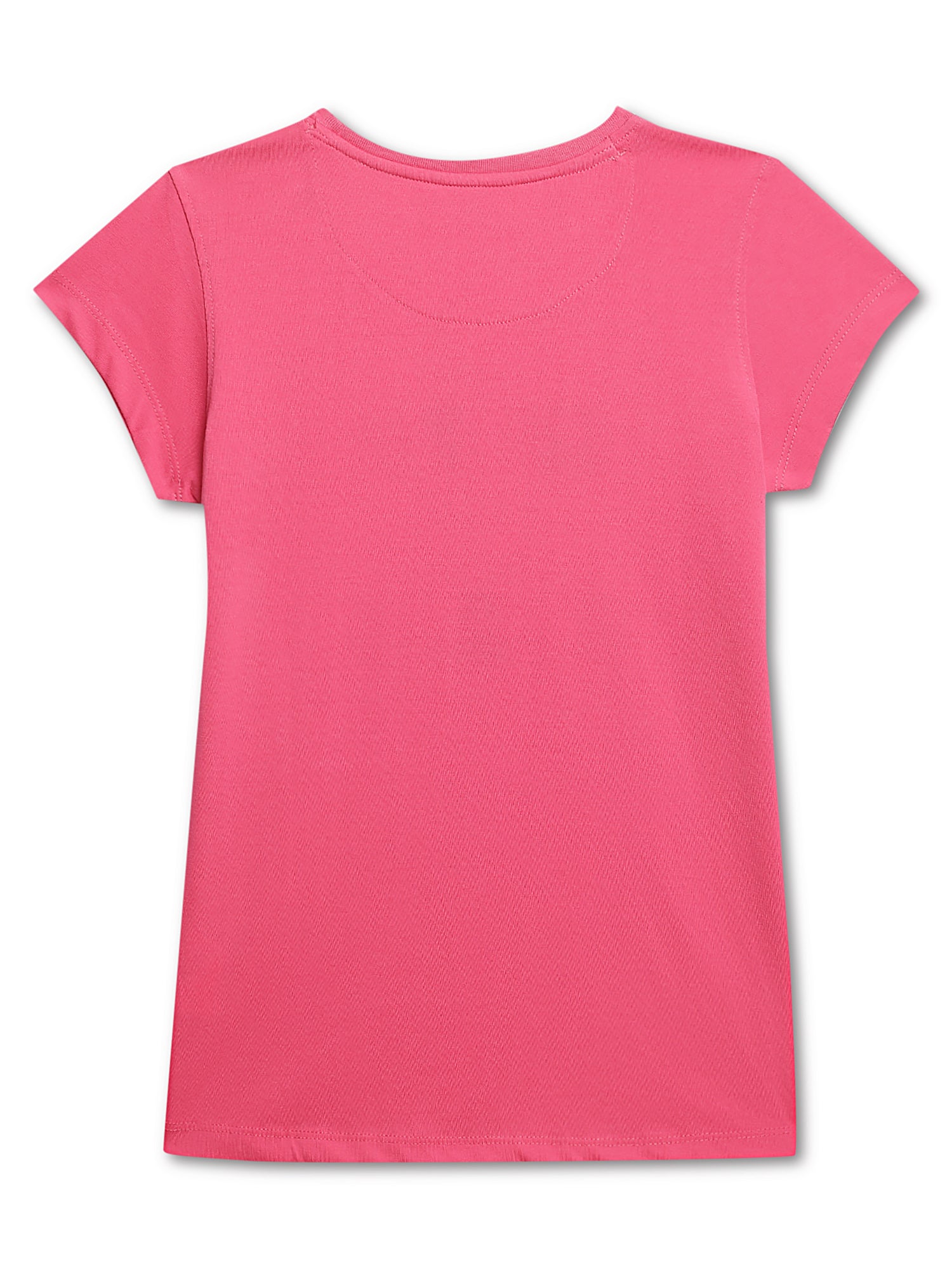 Cantabil Girls Pink Round Neck Printed T-Shirt (7135806685323)