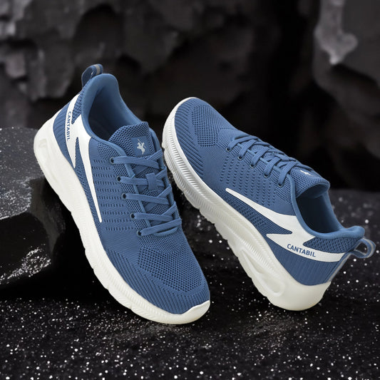 Casual Shoes for Men | Lightweight & Comfortable with Cushioned Insole Flynet Upper EVA Sole Lace Up Closure