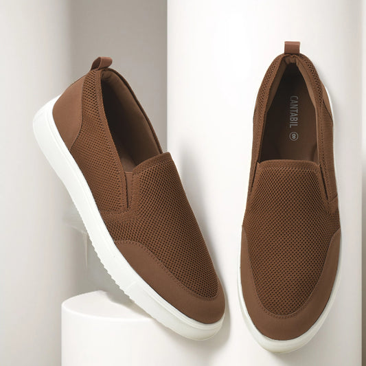 Casual Shoes for Men | Lightweight & Comfortable with Cushioned Insole Flynet Upper EVA Sole Slip On Closure