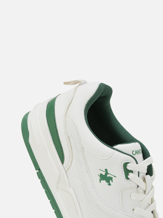 Sneaker for Men | Lightweight & Comfortable with Cushioned Insole PU Upper TPR Sole Lace-Up Closure