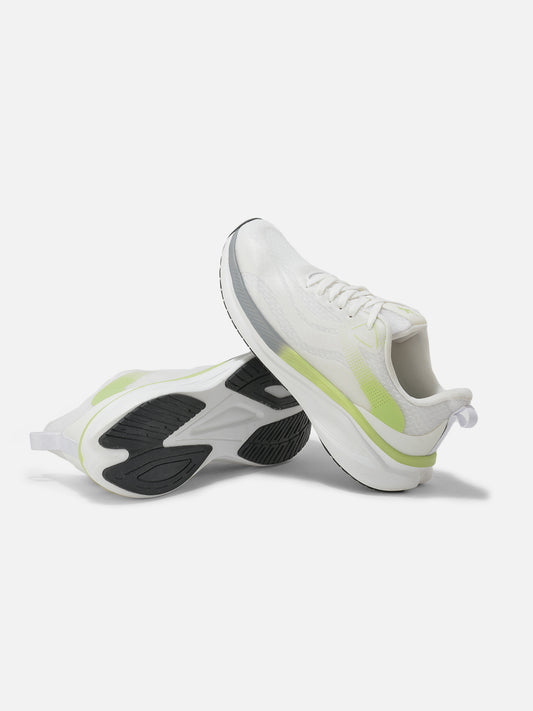 Men's White Solid Casual Shoes