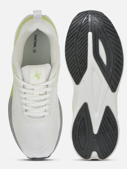 Men's White Solid Casual Shoes