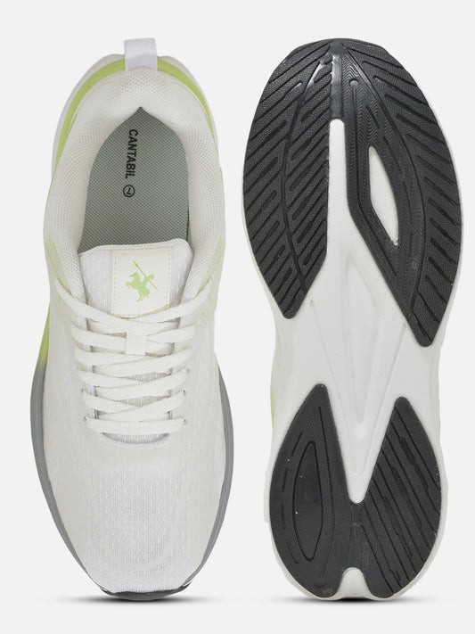 Men's White Solid Casual Shoes
