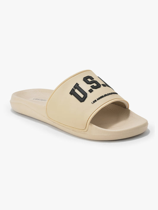 Casual Slider for Men | Lightweight & Comfortable with Cushioned Insole EVA Upper synthetic Sole Slip on Closure