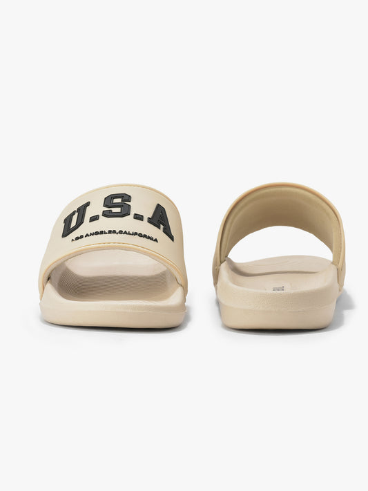 Casual Slider for Men | Lightweight & Comfortable with Cushioned Insole EVA Upper synthetic Sole Slip on Closure
