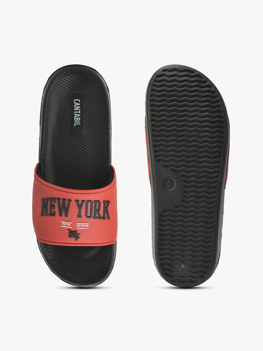 Casual Slider for Men | Lightweight & Comfortable with Cushioned Insole EVA Upper synthetic Sole Slip on Closure