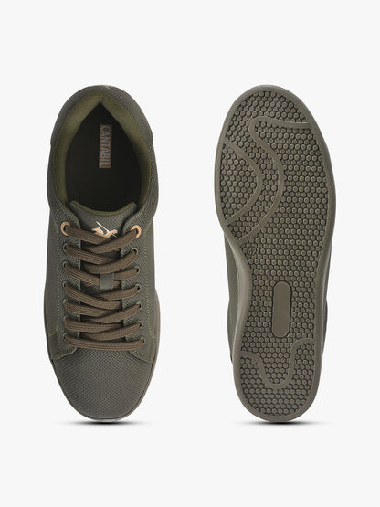Casual Sneaker Shoes for Men | Lightweight & Comfortable with Cushioned Insole PU Upper TPR Sole Lace Up Closure