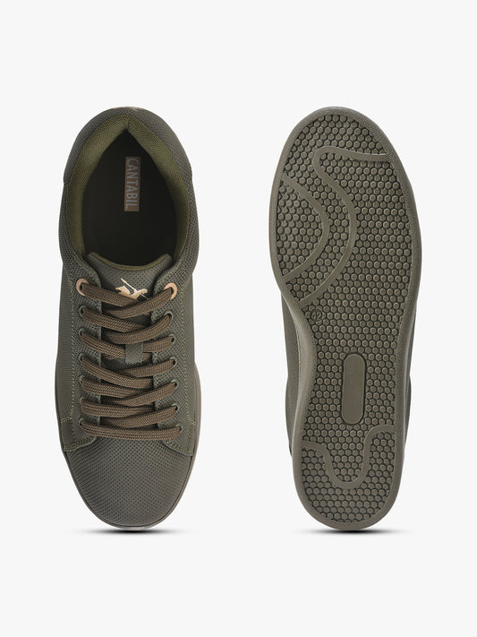 Casual Sneaker Shoes for Men | Lightweight & Comfortable with Cushioned Insole PU Upper TPR Sole Lace Up Closure