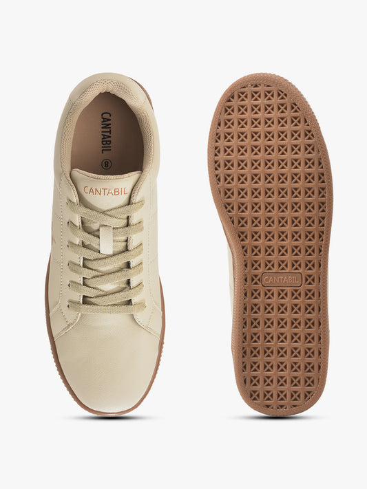 Casual Sneaker Shoes for Men | Lightweight & Comfortable with Cushioned Insole PU Upper TPR Sole Lace Up Closure
