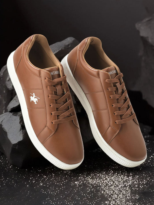 Casual Sneaker Shoes for Men | Lightweight & Comfortable with Cushioned Insole PU Upper TPR Sole Lace Up Closure