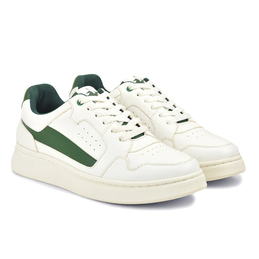 Casual Sneaker Shoes for Men | Lightweight & Comfortable with Cushioned Insole Polyurethane (PU) Upper Ethylene Vinyl Acetate Sole Lace-Up Closure