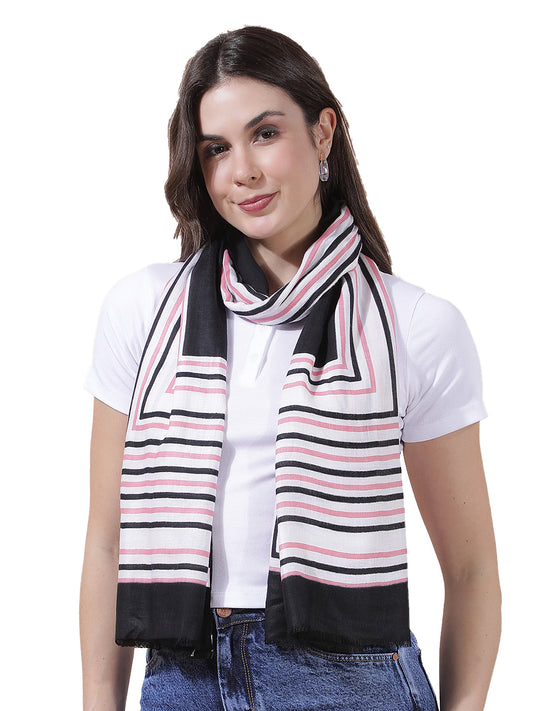 Women's Printed Pink Scarf