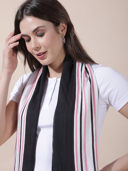 Women's Printed Pink Scarf