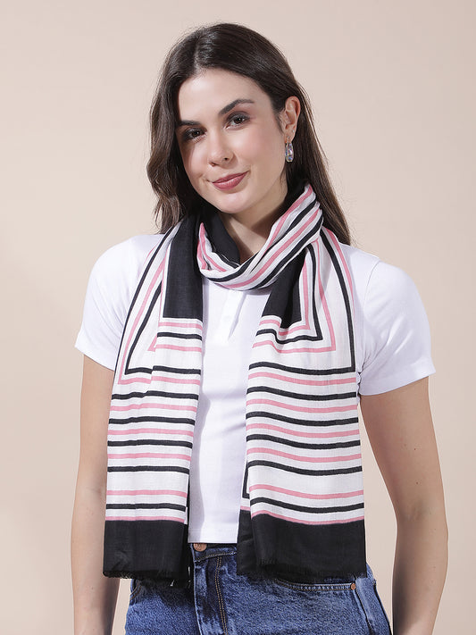 Women's Printed Pink Scarf