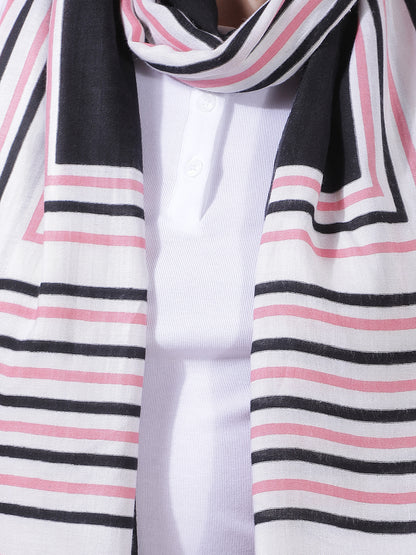 Women's Printed Pink Scarf