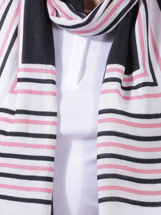 Women's Printed Pink Scarf