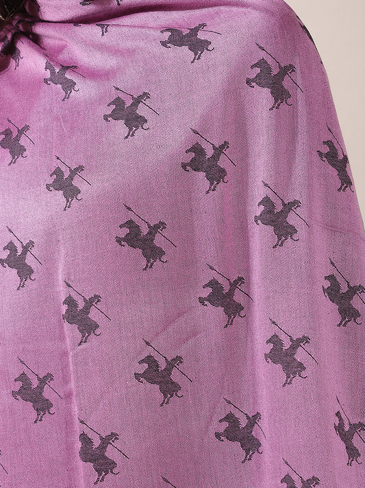 Women's Printed Pink Scarf