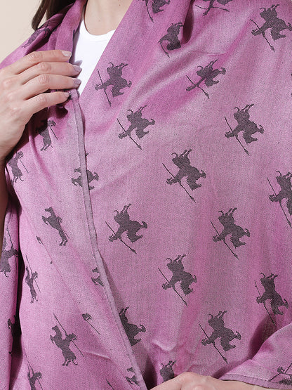Women's Printed Pink Scarf
