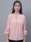 Cantabil Women Round Neck Peach Top (7135565873291)