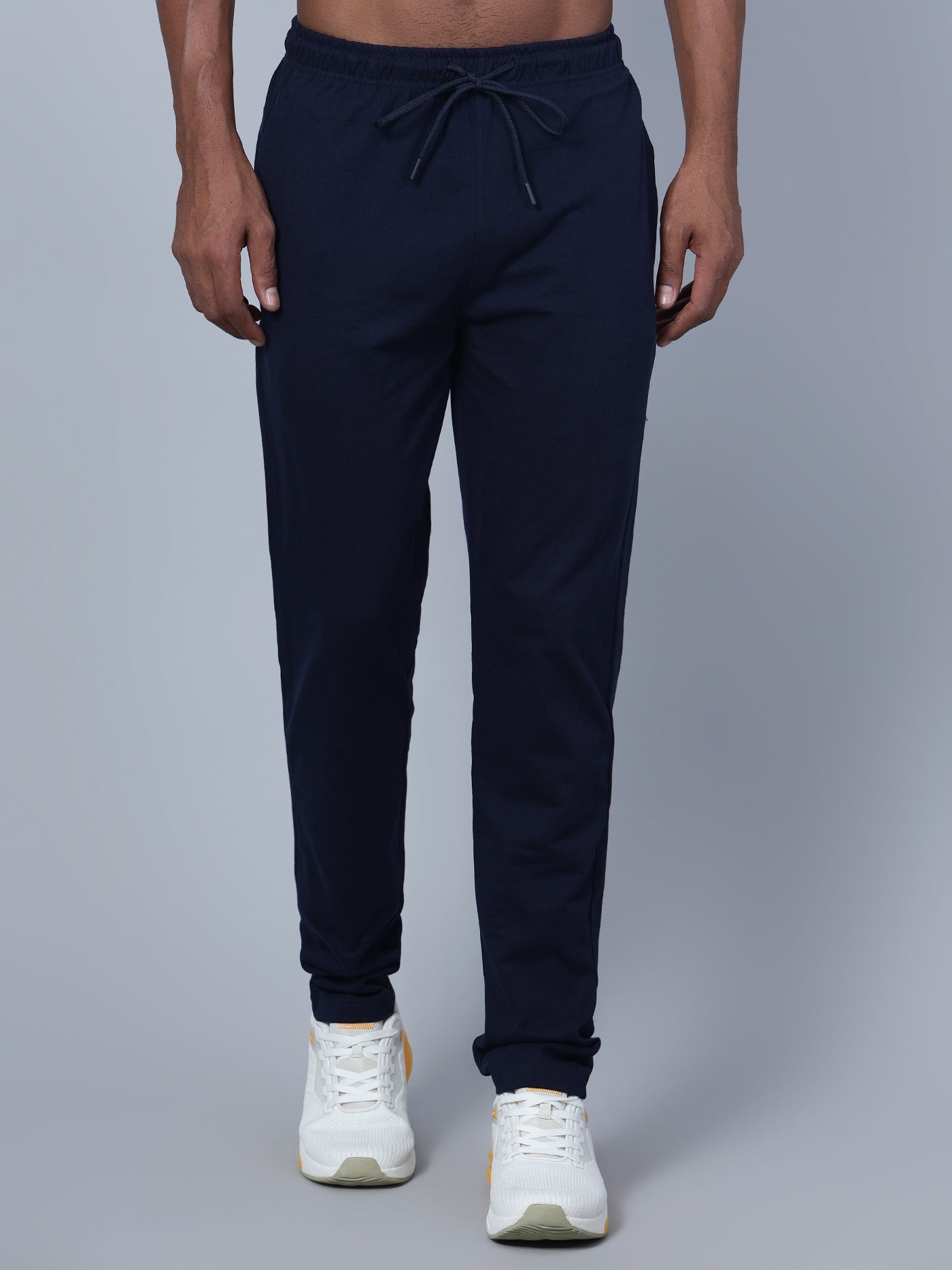 Cantabil Men Navy Blue Track Pant (7134682316939)