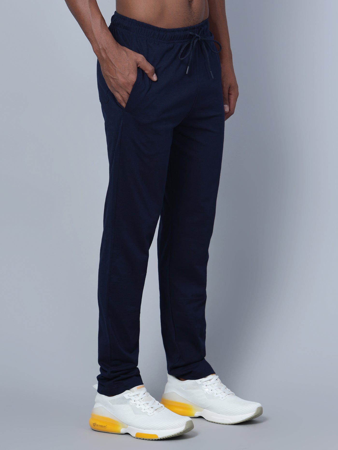 Cantabil Men Navy Blue Track Pant (7134682316939)