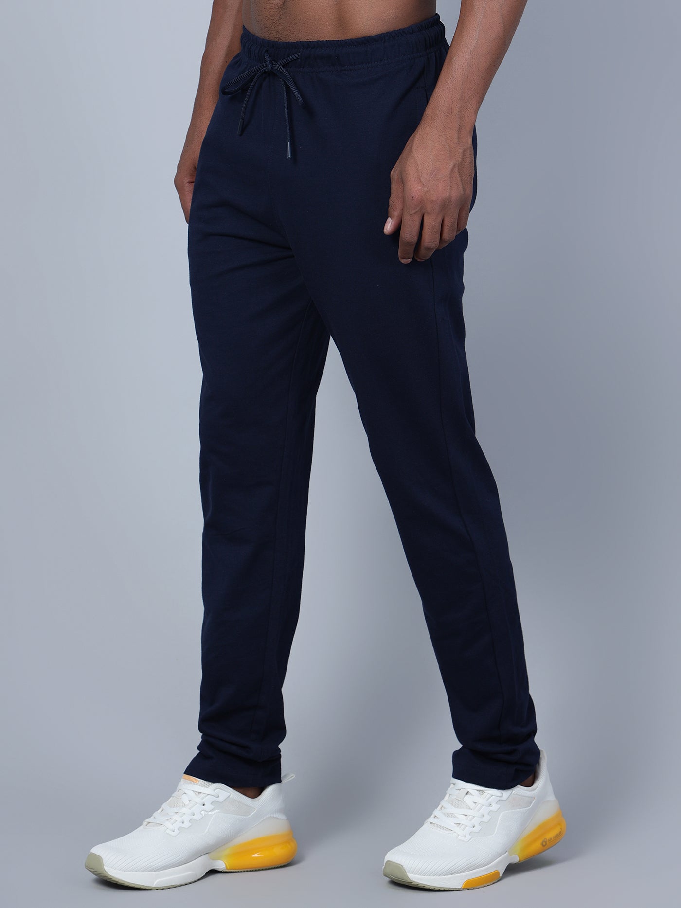 Cantabil Men Navy Blue Track Pant (7134682316939)