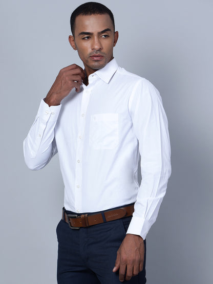 Cantabil Men White Formal Shirt (7135804719243)